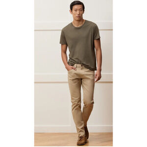 Todd Snyder Stretch 5 Pocket Chino Pants Mens 33x32 Slim Fit Tan Cotton